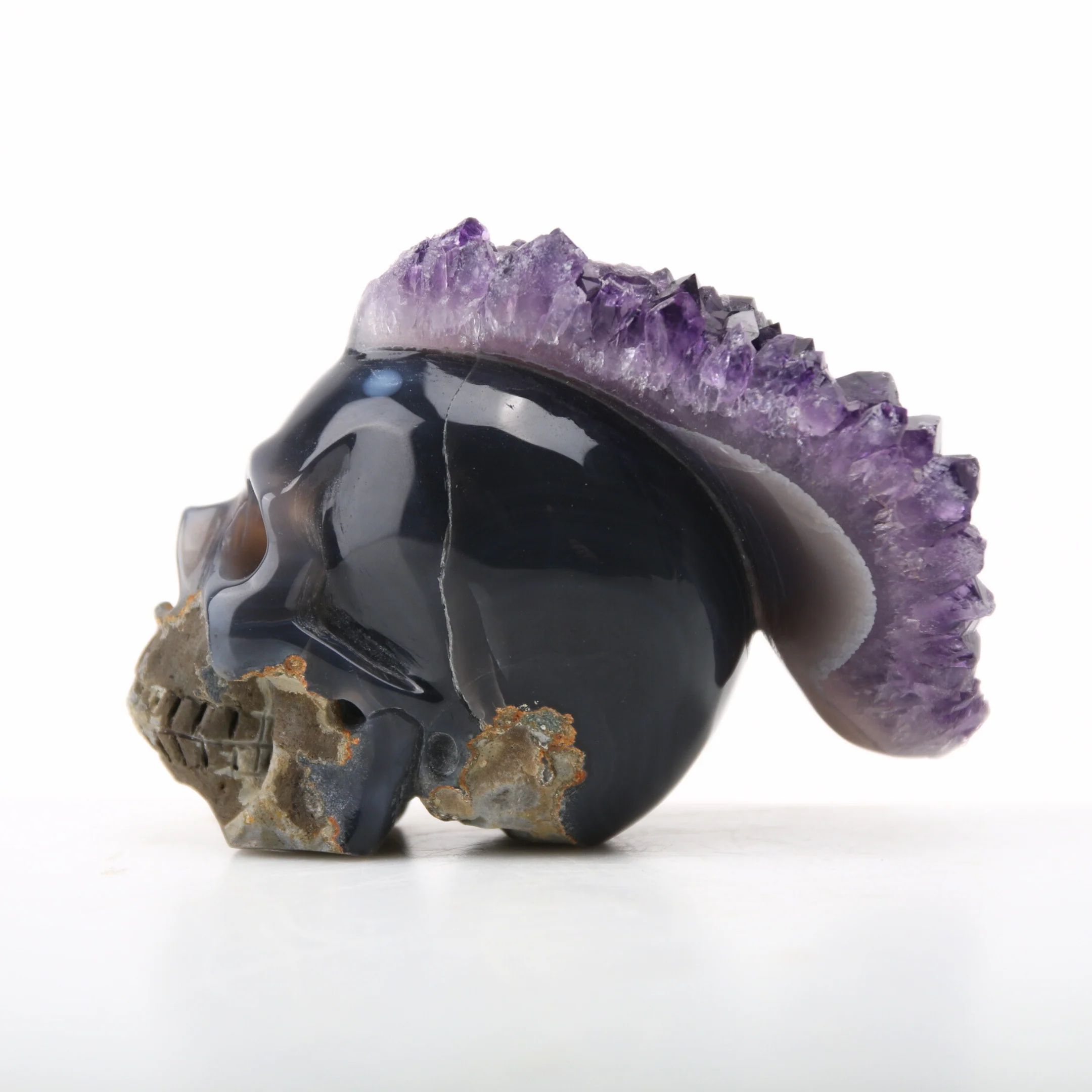 Amethist Geode Skull - Image 2