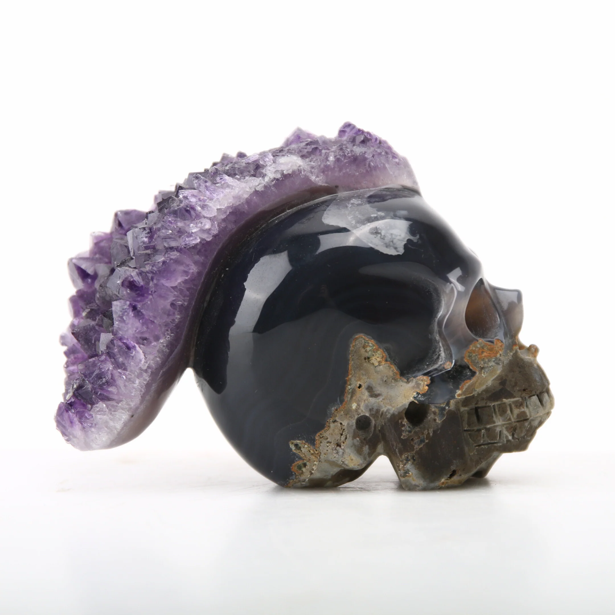 Amethist Geode Skull - Image 4