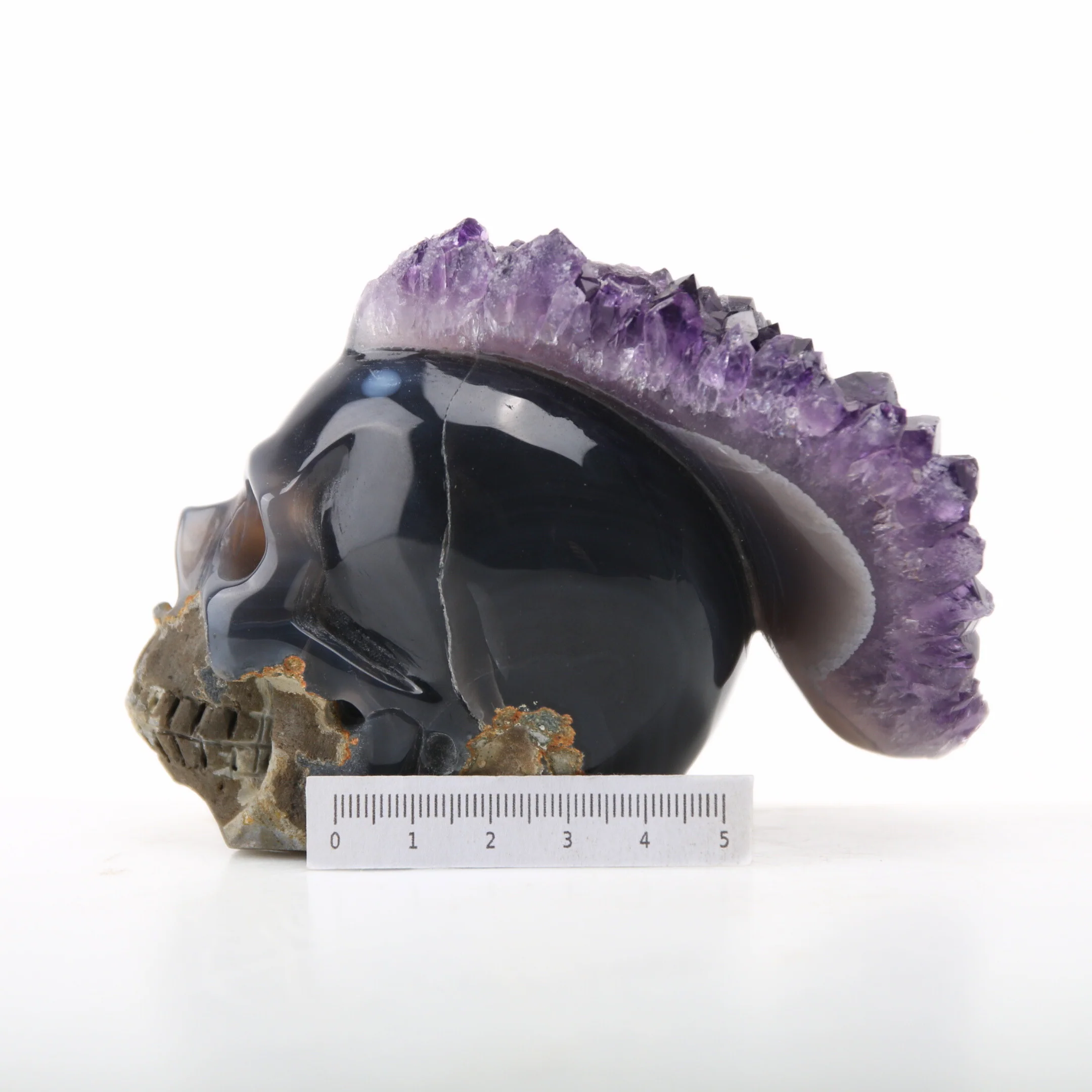 Amethist Geode Skull - Image 6