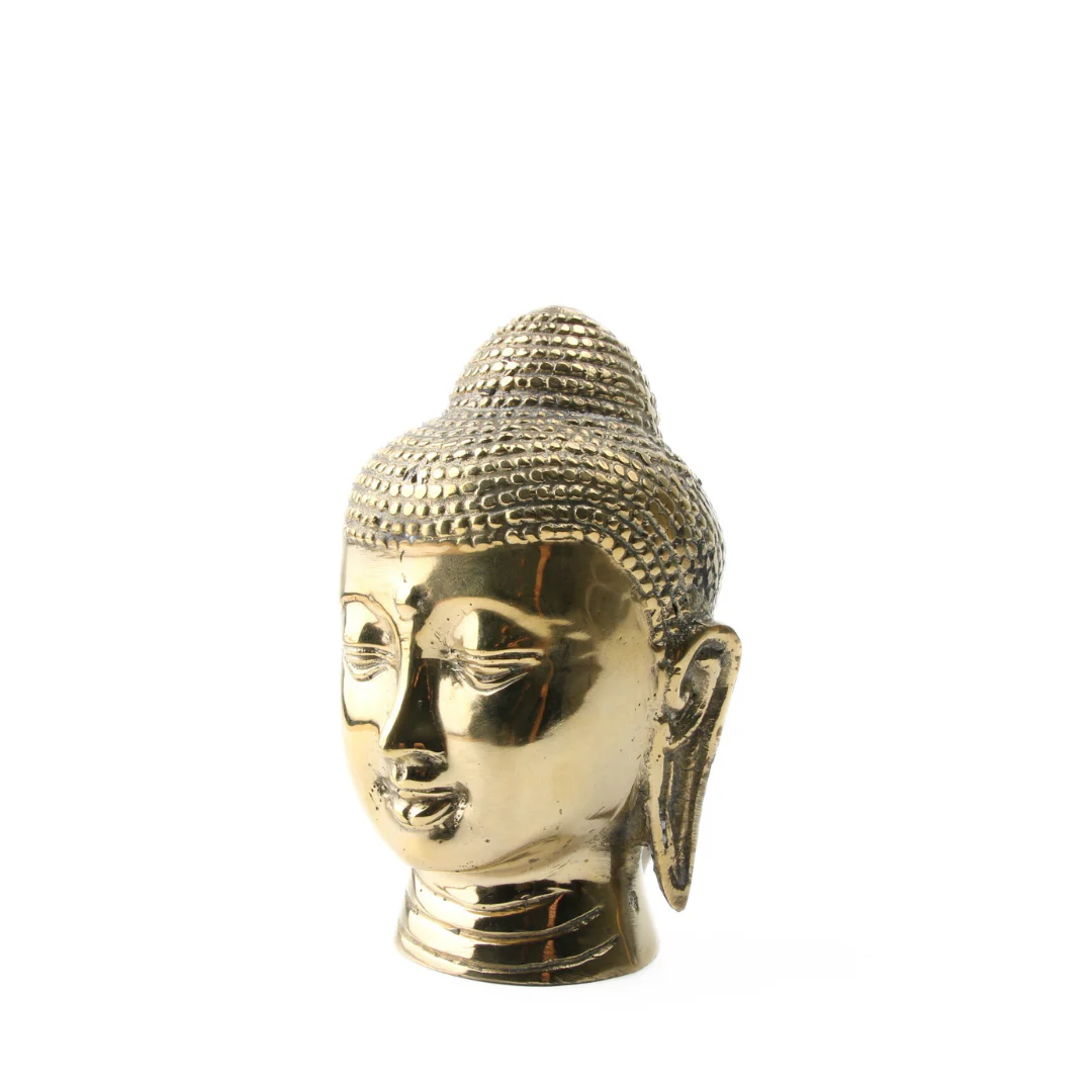 Boeddha Hoofd Brass Plated - Image 2