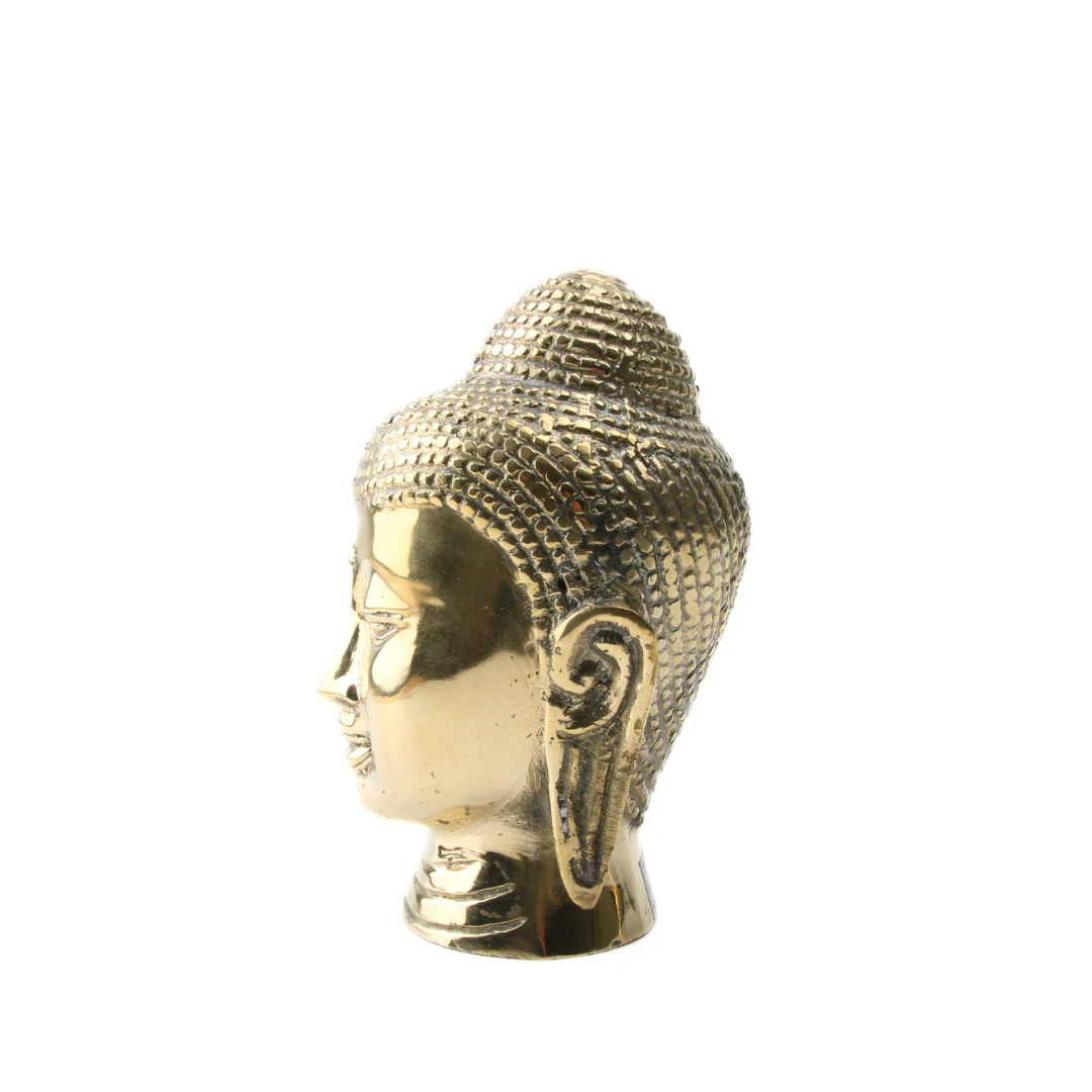 Boeddha Hoofd Brass Plated - Image 3