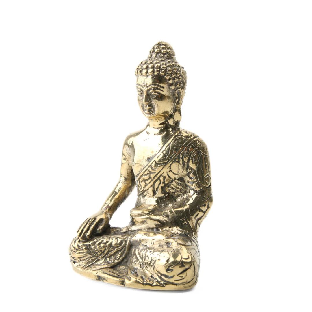 Boeddha Bhumisparsha Mudra Gold Plated - Image 2