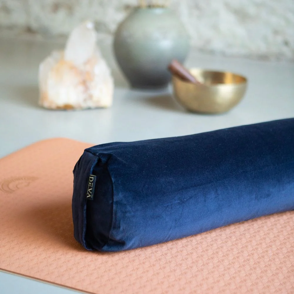 Deva Yoga - Bolster velvet katoen - Dark Blue - Image 2