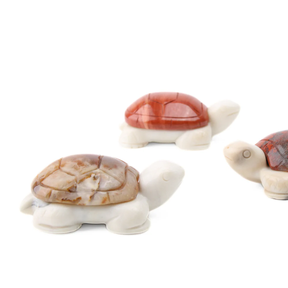 Chalcedoon Jaspis met Jade Ivory Schildpad - 4 - Image 3