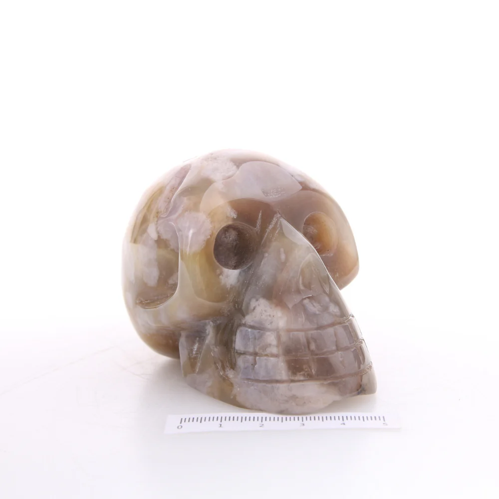 Agaat Bloem Skull - 1 - Image 3