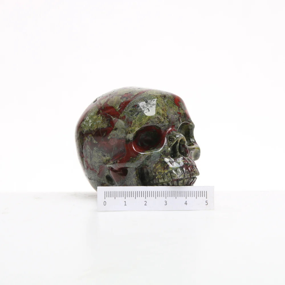 Jaspis Drakenbloed Skull - 1 - Image 3