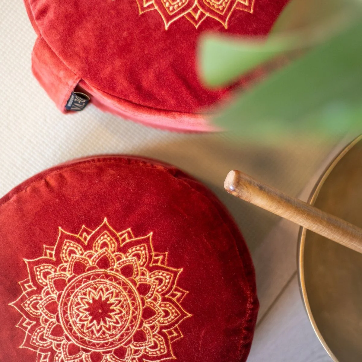 Deva Yoga - Kids meditatiekussen velvet - Dark Terra Mandala - Image 4