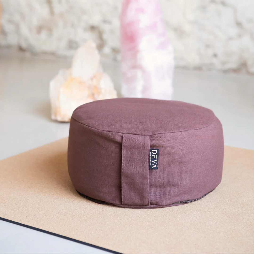 Deva Yoga - Meditatiekussen bio katoen - Dark Brown - Image 3