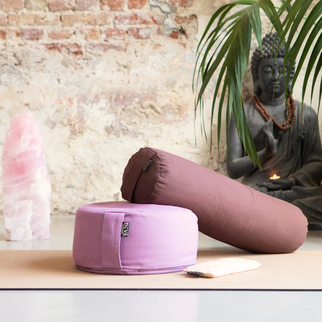 Deva Yoga - Meditatiekussen bio katoen - Light Violet - Image 4