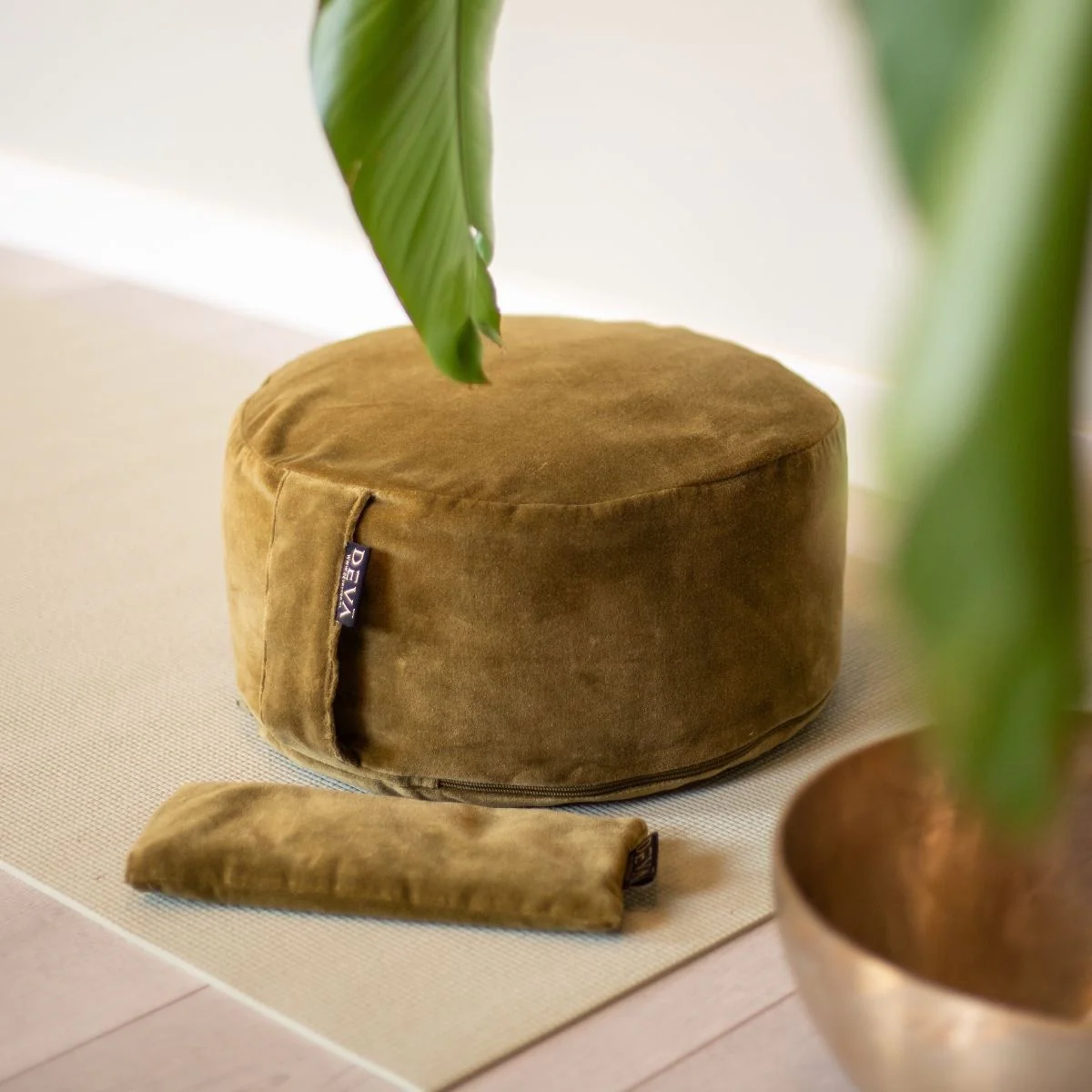 Deva Yoga - Oogkussen lavendel velvet - Olive Green - Image 2