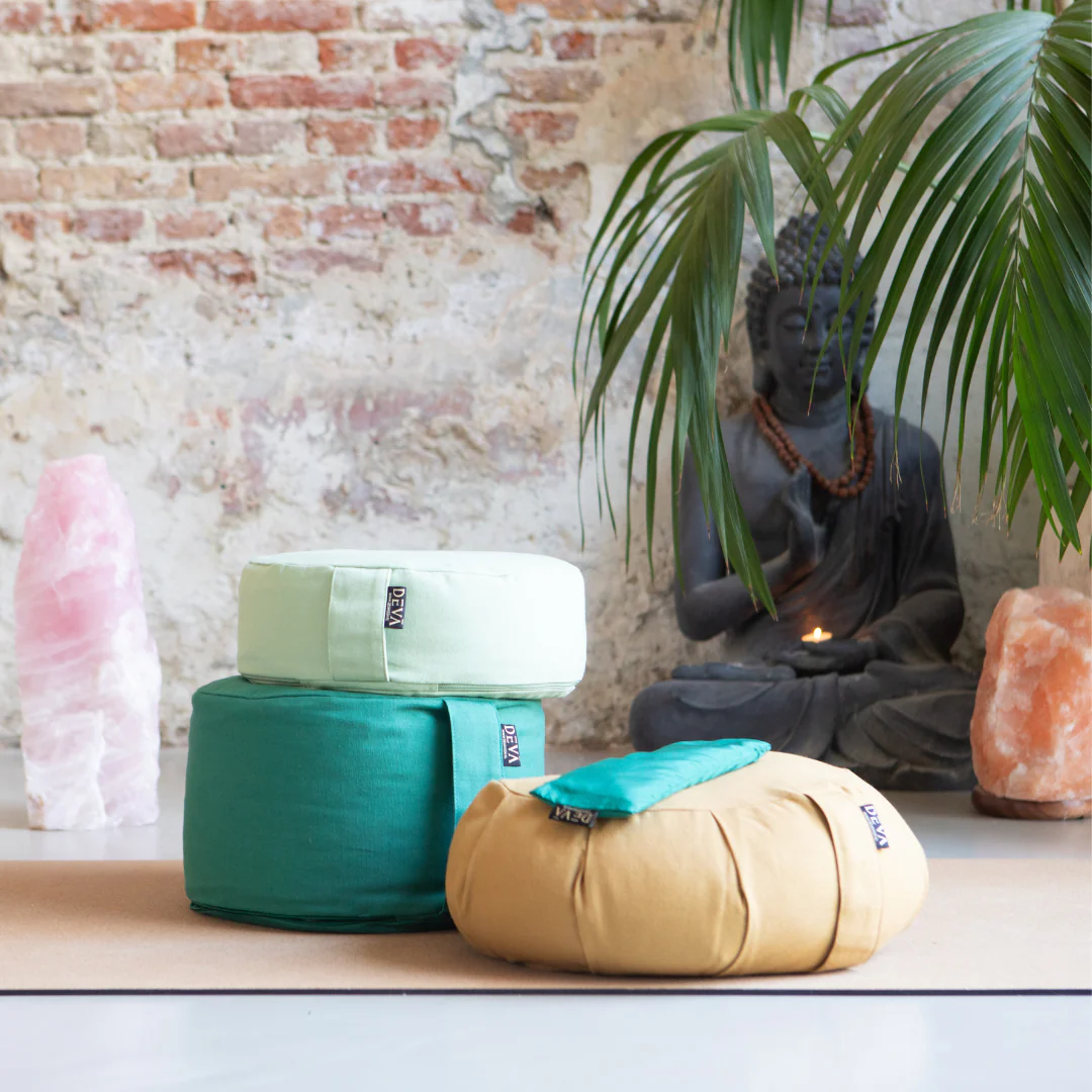 Deva Yoga - Oogkussen lavendel zijde - Forest Green - Image 4