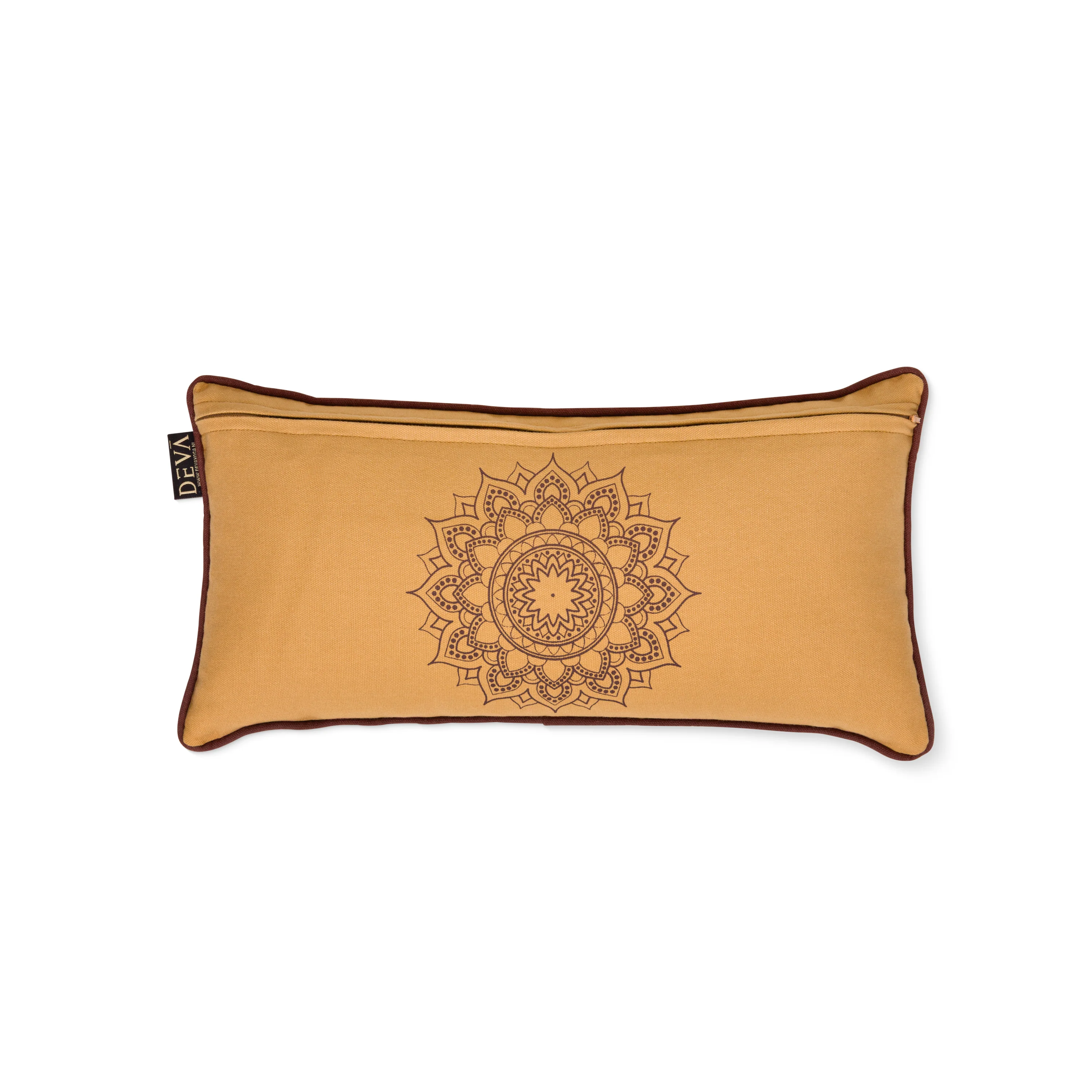 Deva Yoga - Spijkermat kussen - Dark Yellow Mandala - Image 2