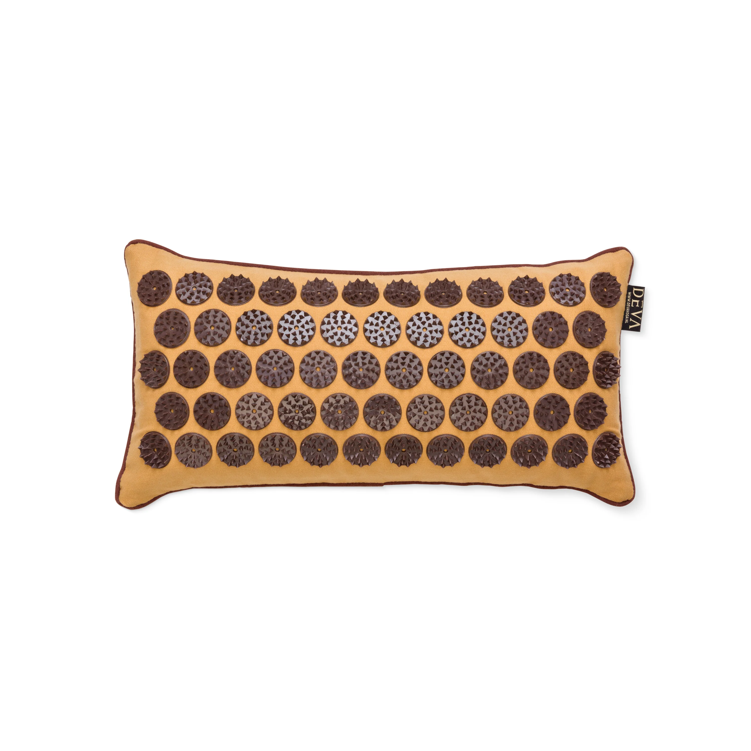 Deva Yoga - Spijkermat kussen - Dark Yellow Mandala - Image 3