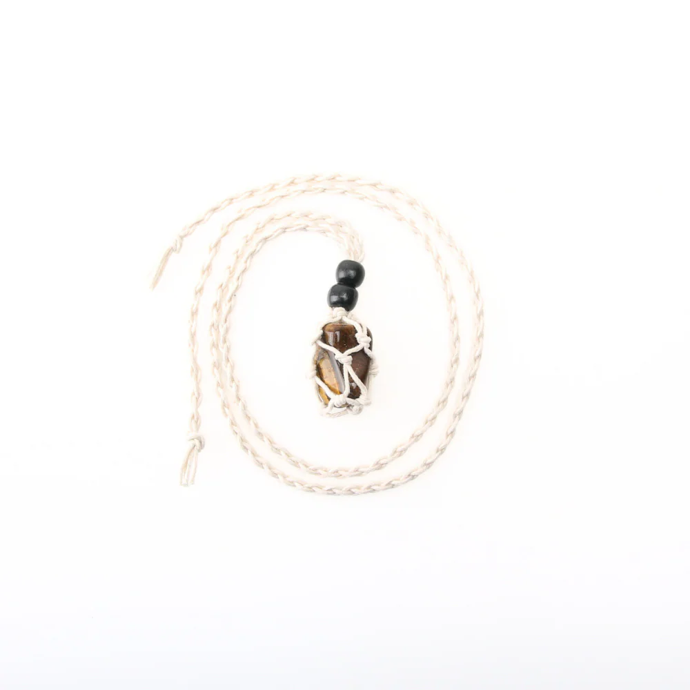Edelsteen ketting geknoopt - Image 2