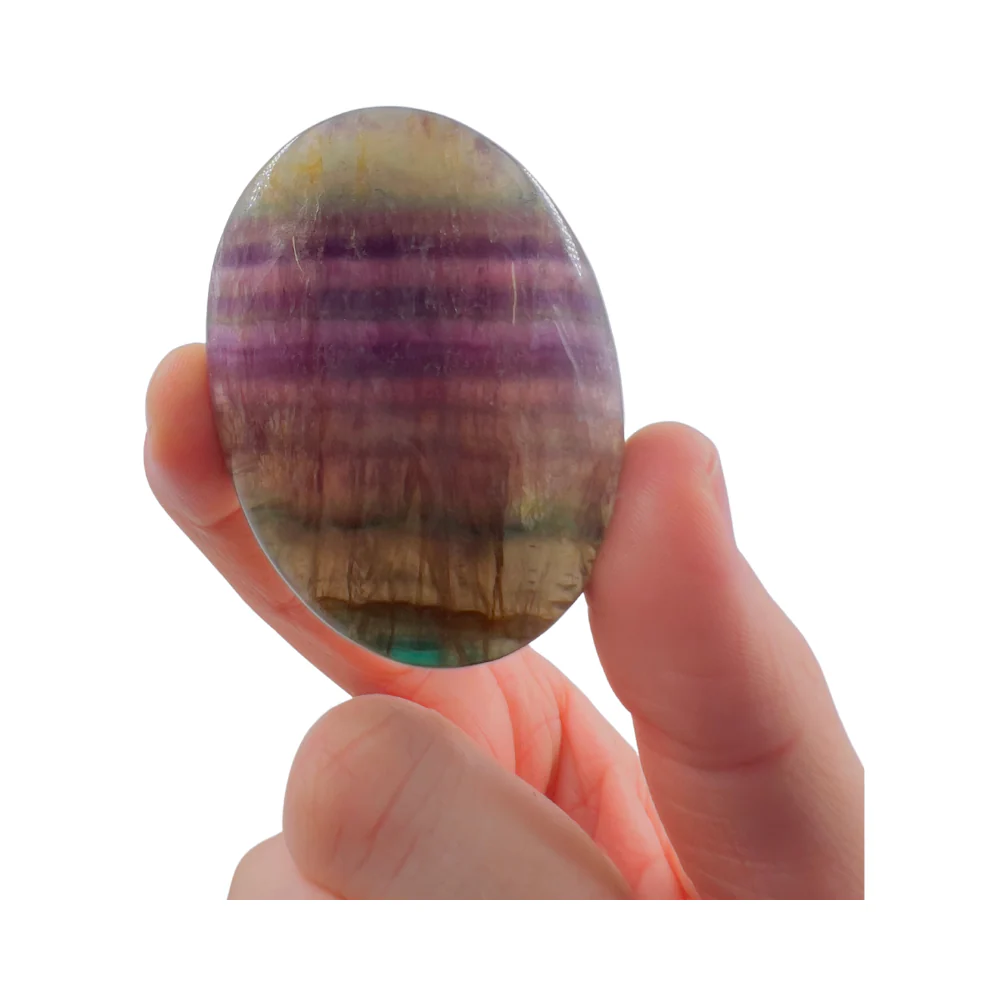 Fluoriet Regenboog Handsteen - Image 2