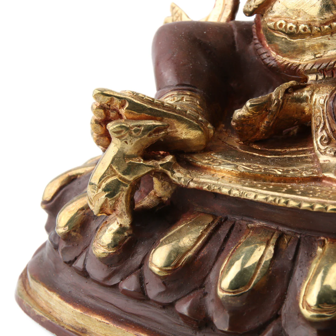 Ganesha Messing met Gold Plated Gezicht - Image 5