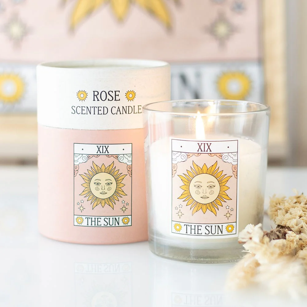Geurkaars - The Sun Vintage Tarot Rose - Image 3
