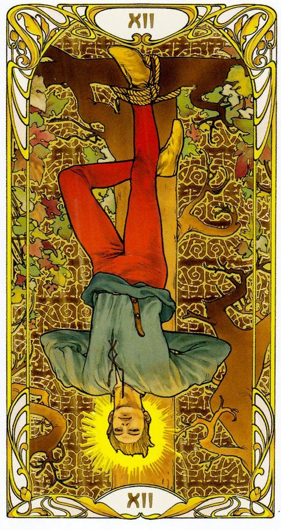 Golden Art Nouveau Tarot - Image 2