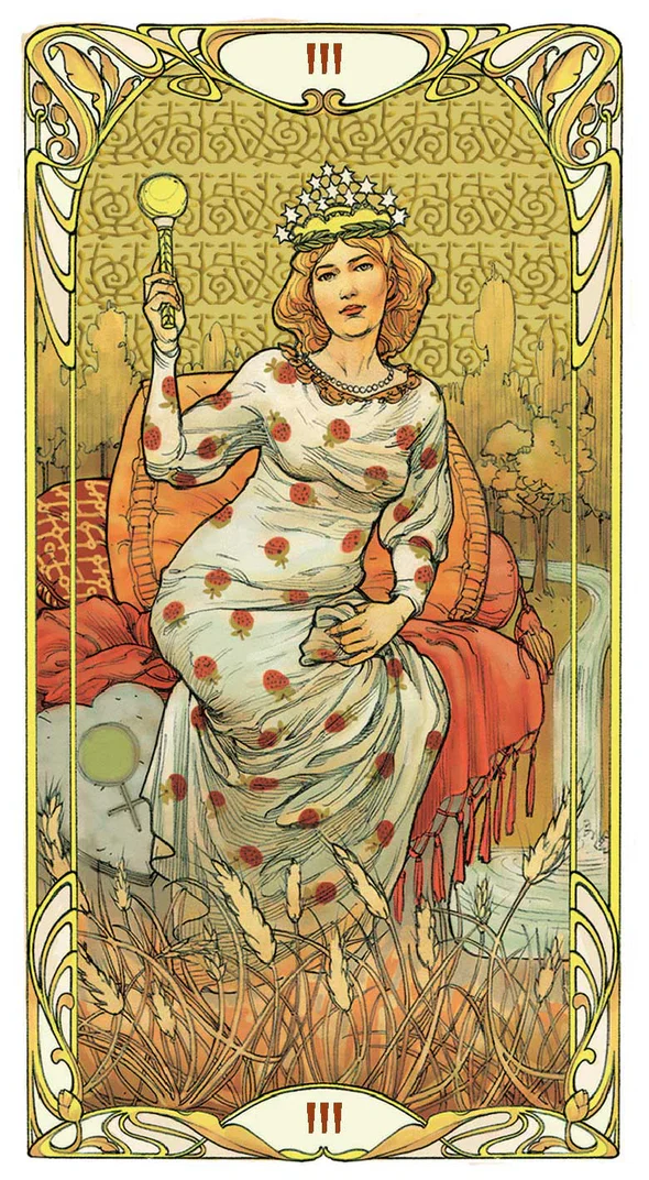 Golden Art Nouveau Tarot - Grand Trumps - Image 2
