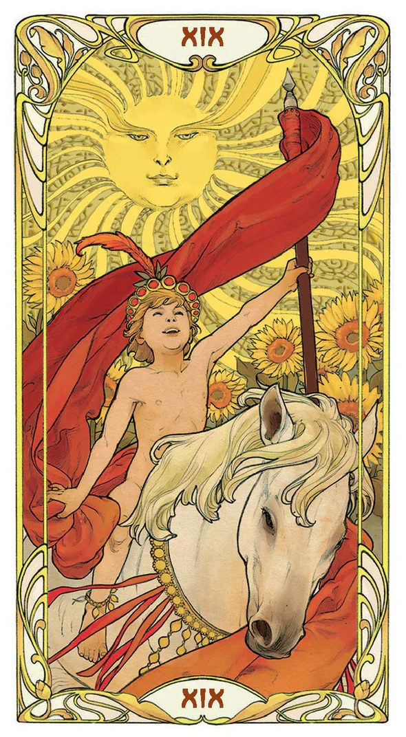 Golden Art Nouveau Tarot - Grand Trumps - Image 4