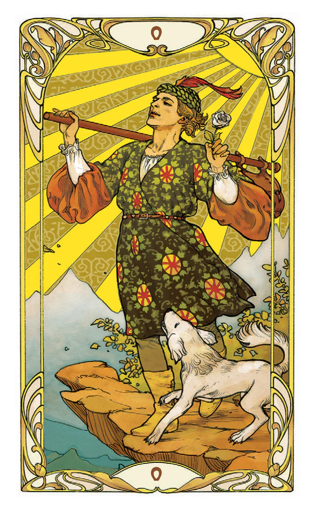 Golden Art Nouveau Tarot Mini - Image 2