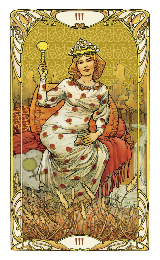 Golden Art Nouveau Tarot Mini - Image 3