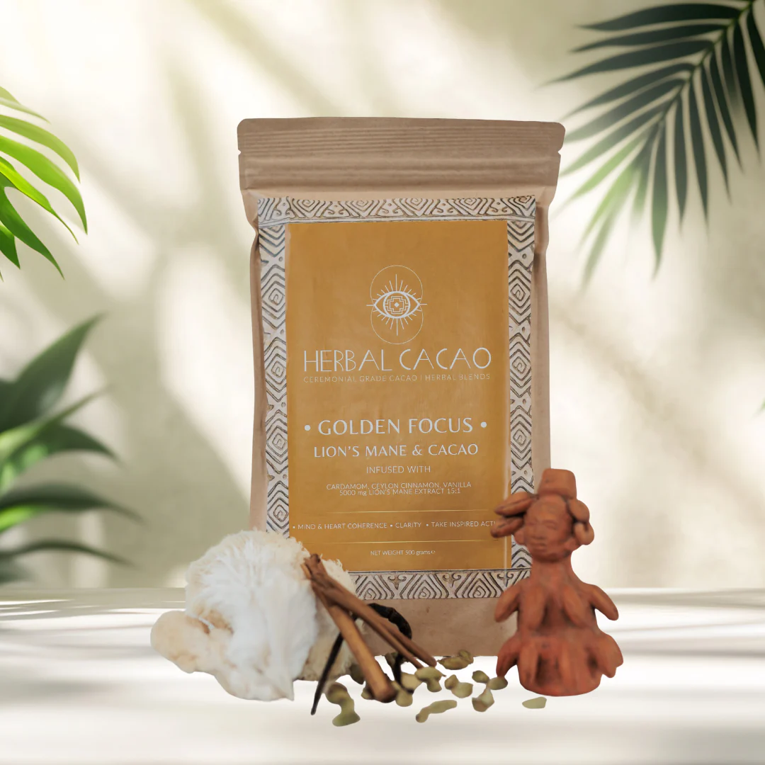 Herbal Cacao Lion's Mane & Cacao - Golden Focus 500gr - Image 5