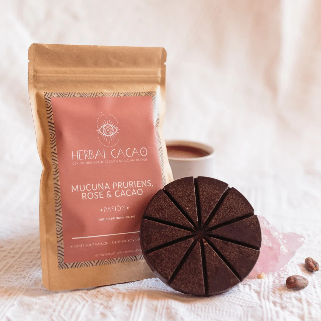 Herbal Cacao Mucuna Pruriens, Rose & Cacao - Pasión - Image 7