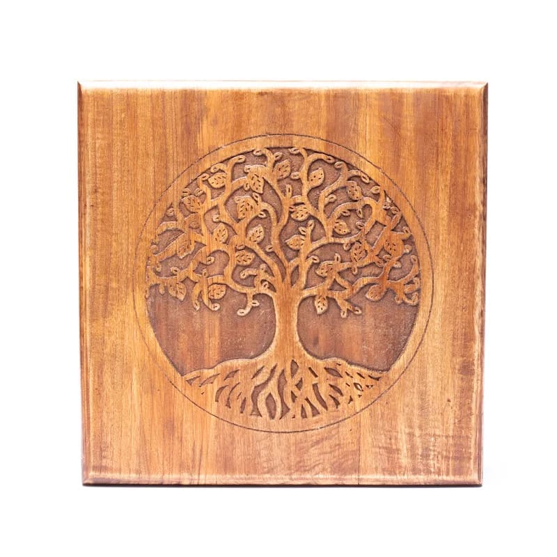 Houten bijzettafel levensboom - Image 2
