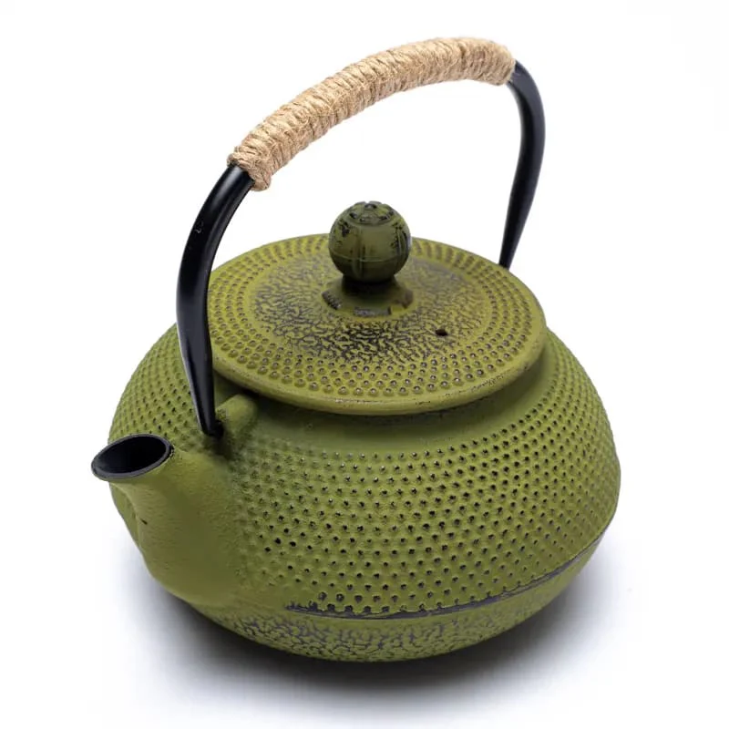 Japanse stijl Tetsubin groene gietijzeren theepot - Image 2