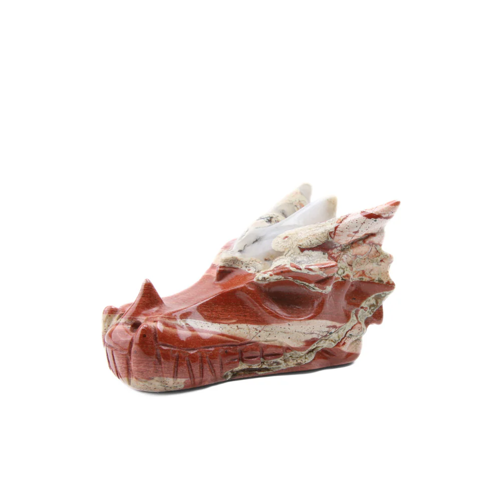 Jaspis Rood Dragon Skull - 3 - Image 2