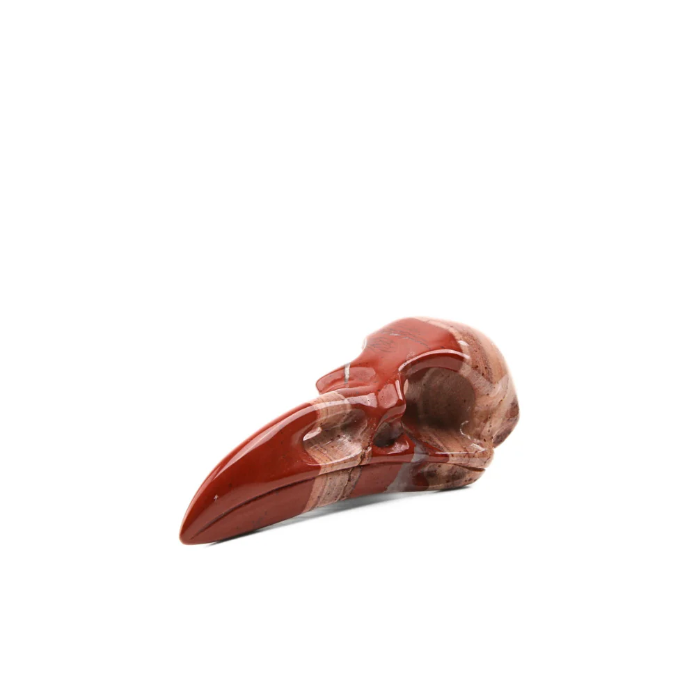 Jaspis Rood Raven Skull - 1 - Image 2