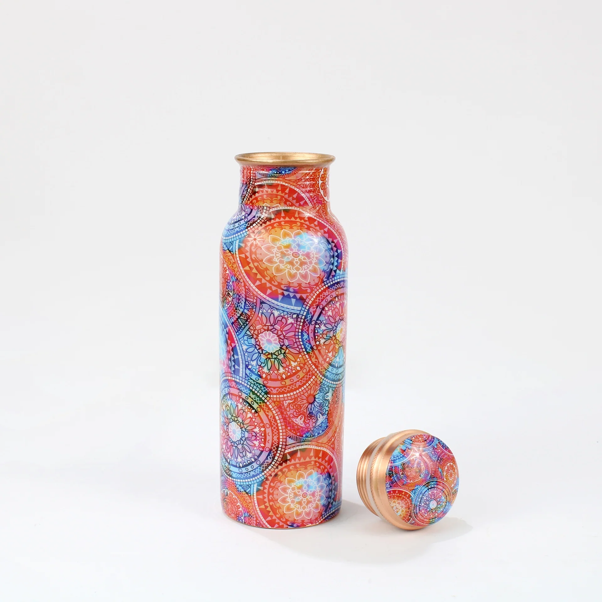 Koperen Drinkfles Flower Mandala 700ml - Image 3