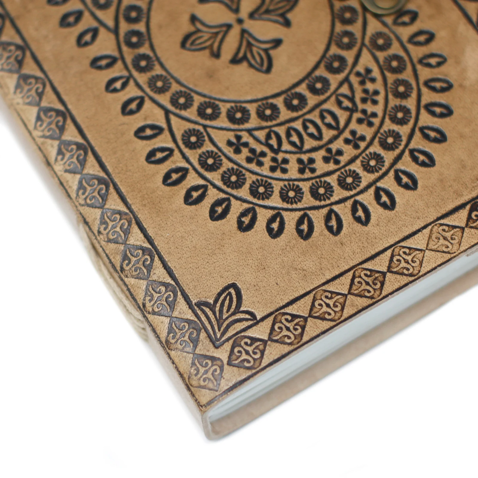 Lederen Mandala Notebook (18x13 cm) - Image 2