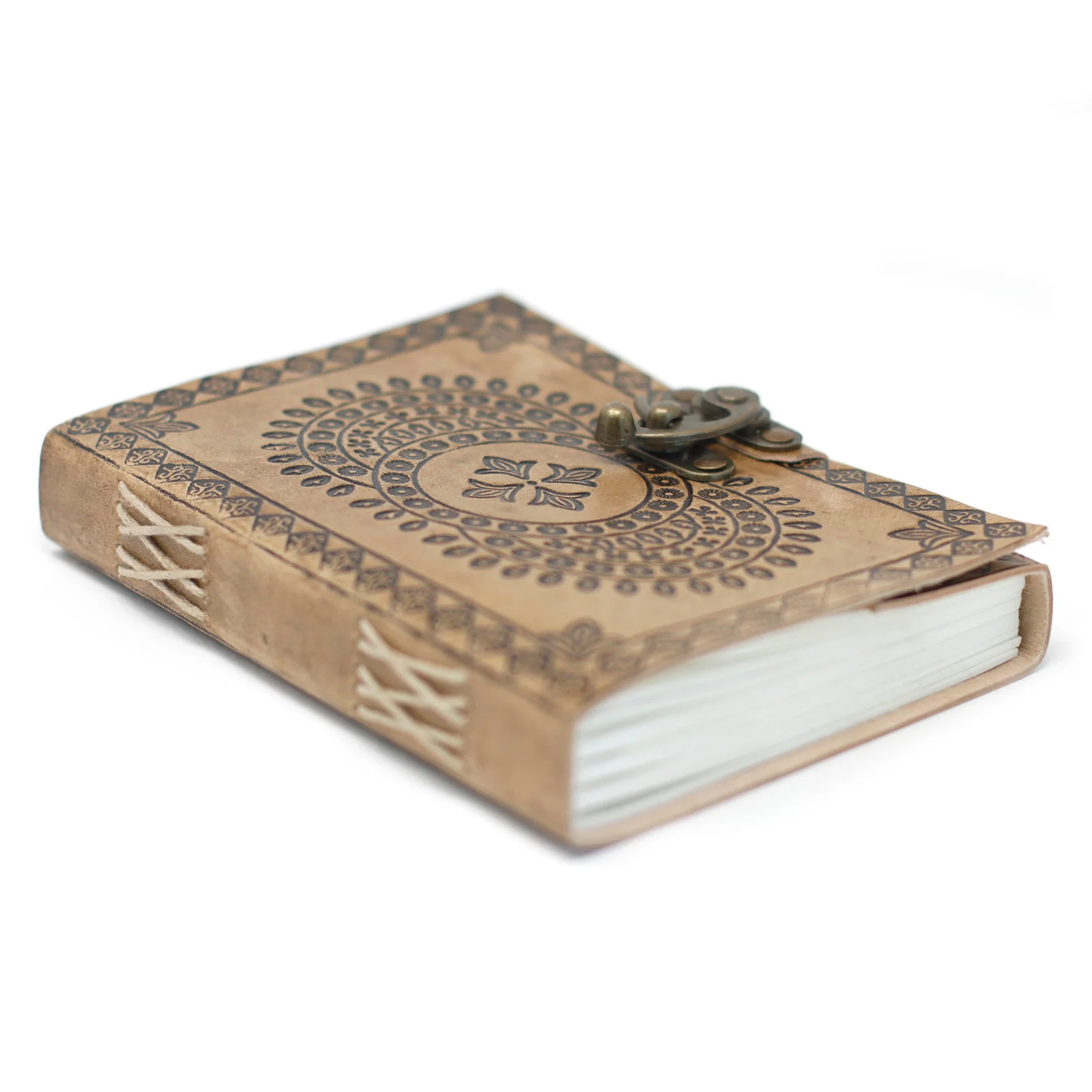 Lederen Mandala Notebook (18x13 cm) - Image 3