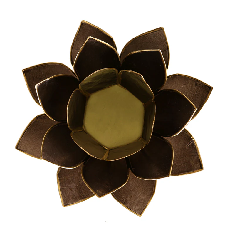 Lotus sfeerlicht zwart goudrand - Image 2