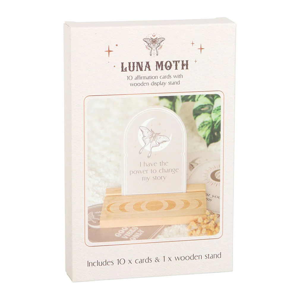 Luna Moth Affirmation Cards with Stand - Image 2