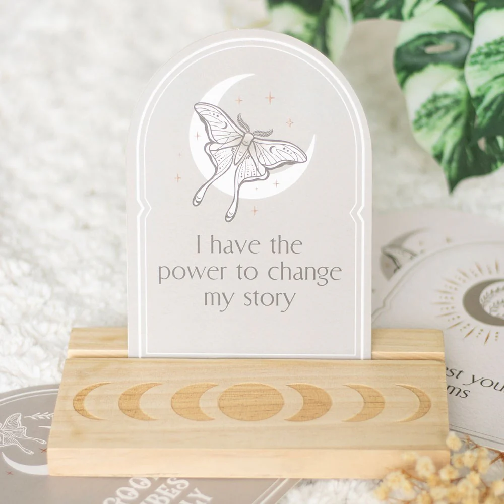 Luna Moth Affirmation Cards with Stand - Image 4