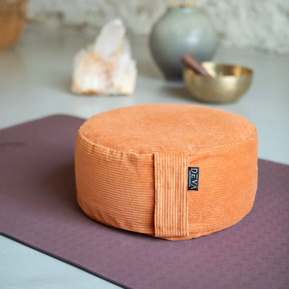 Deva Yoga - Meditatiekussen rib katoen - Terra - Image 2