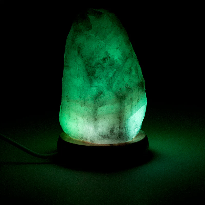 Mini Mood zoutlamp ruw USB + LED* - Image 4