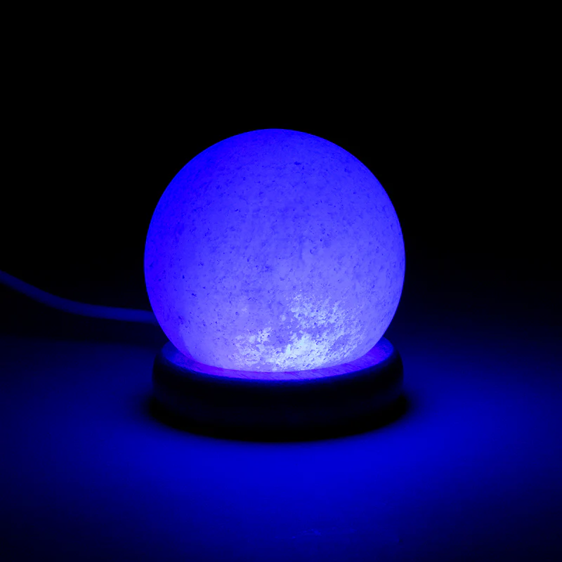 Mini Mood zoutlampje bol wit USB + LED - Image 3