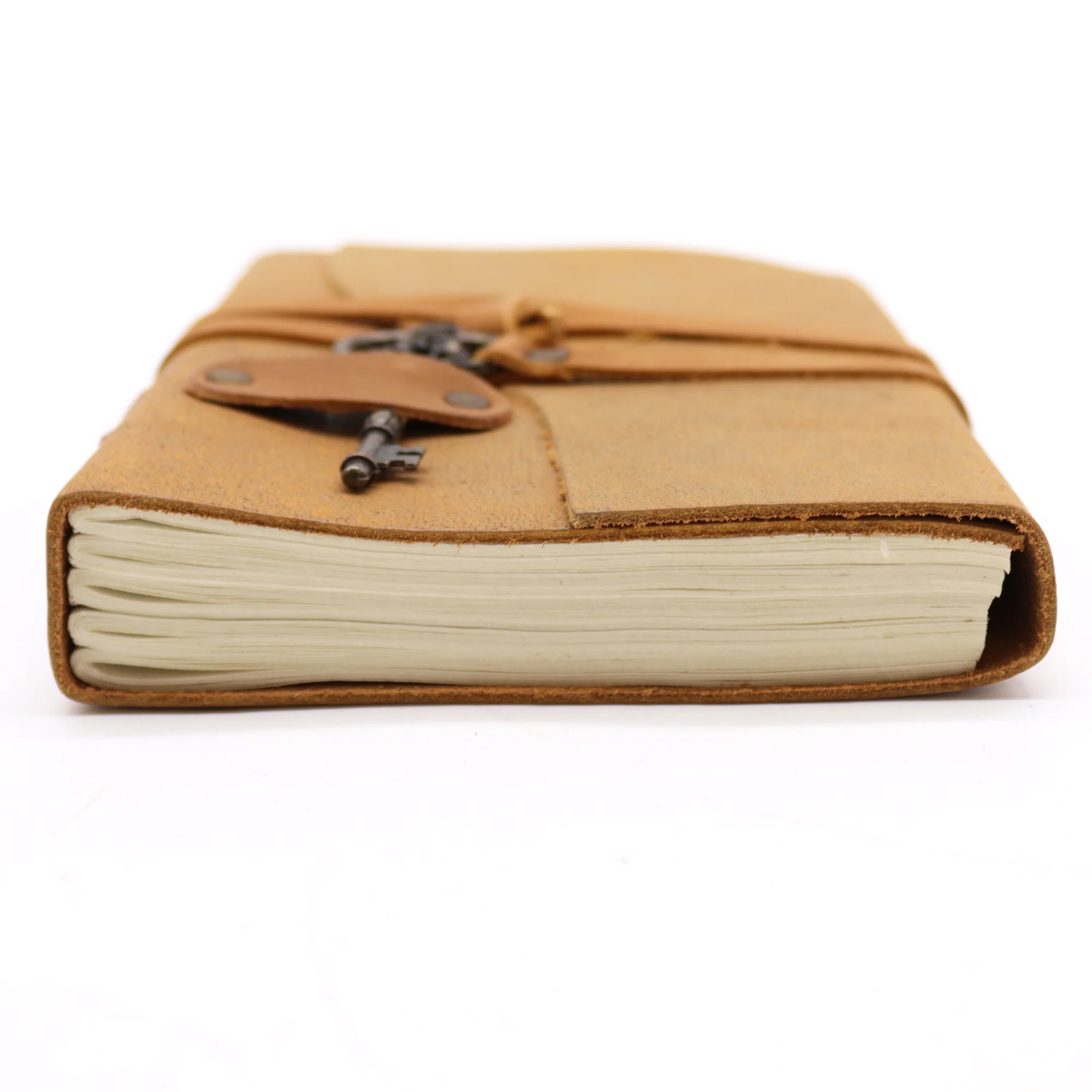 Lederen Notebook met sleutel  13x18cm - Image 2