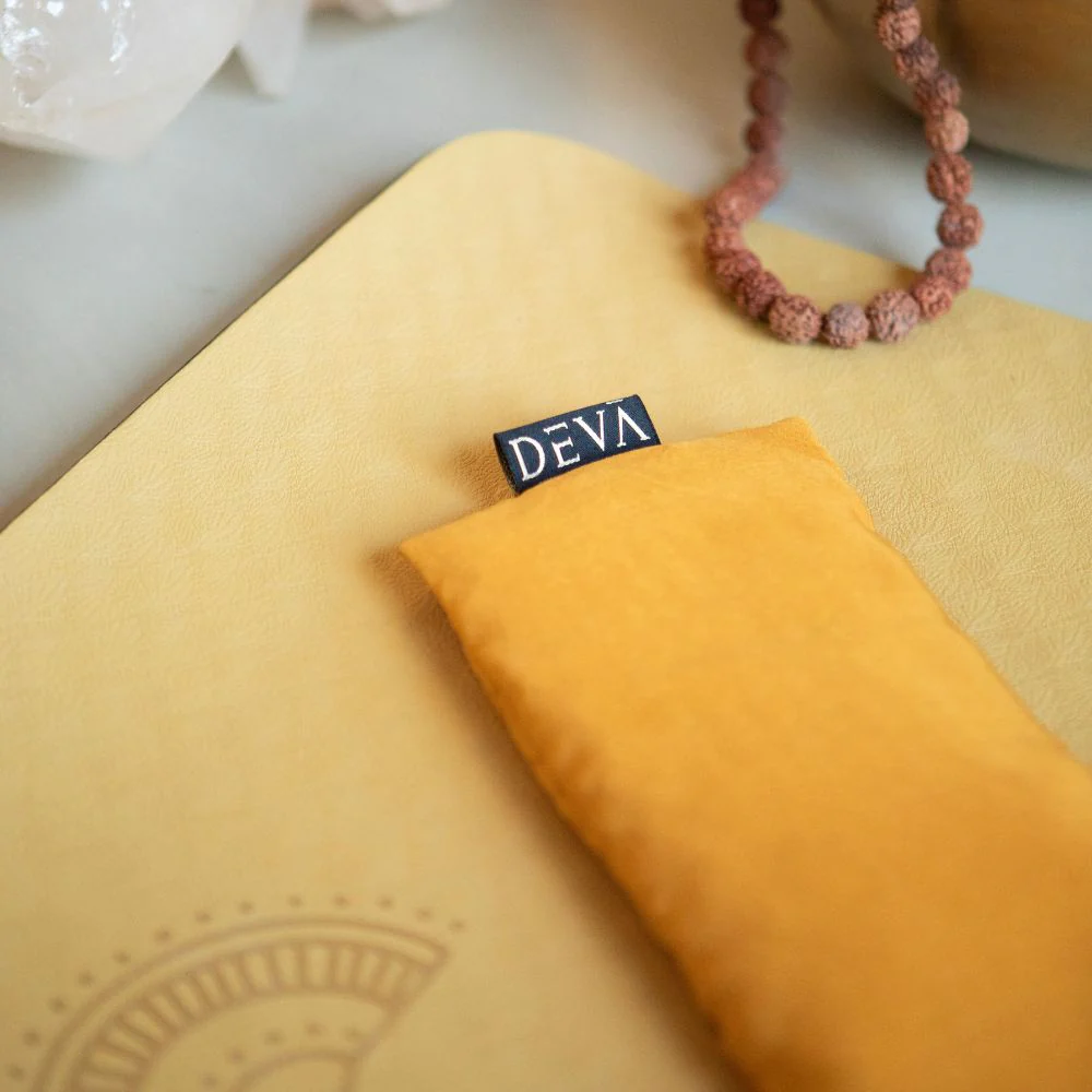 Deva Yoga - Oogkussen lavendel zijde - Golden Glow - Image 2