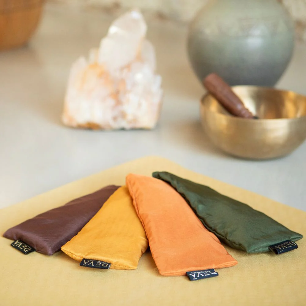 Deva Yoga - Oogkussen lavendel zijde - Dark Olive - Image 3