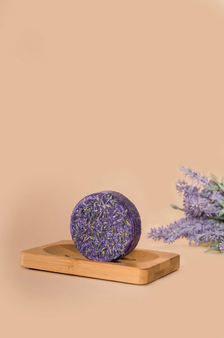 HappySoaps Shampoo Bar - Purple Lavender Rain - Image 3