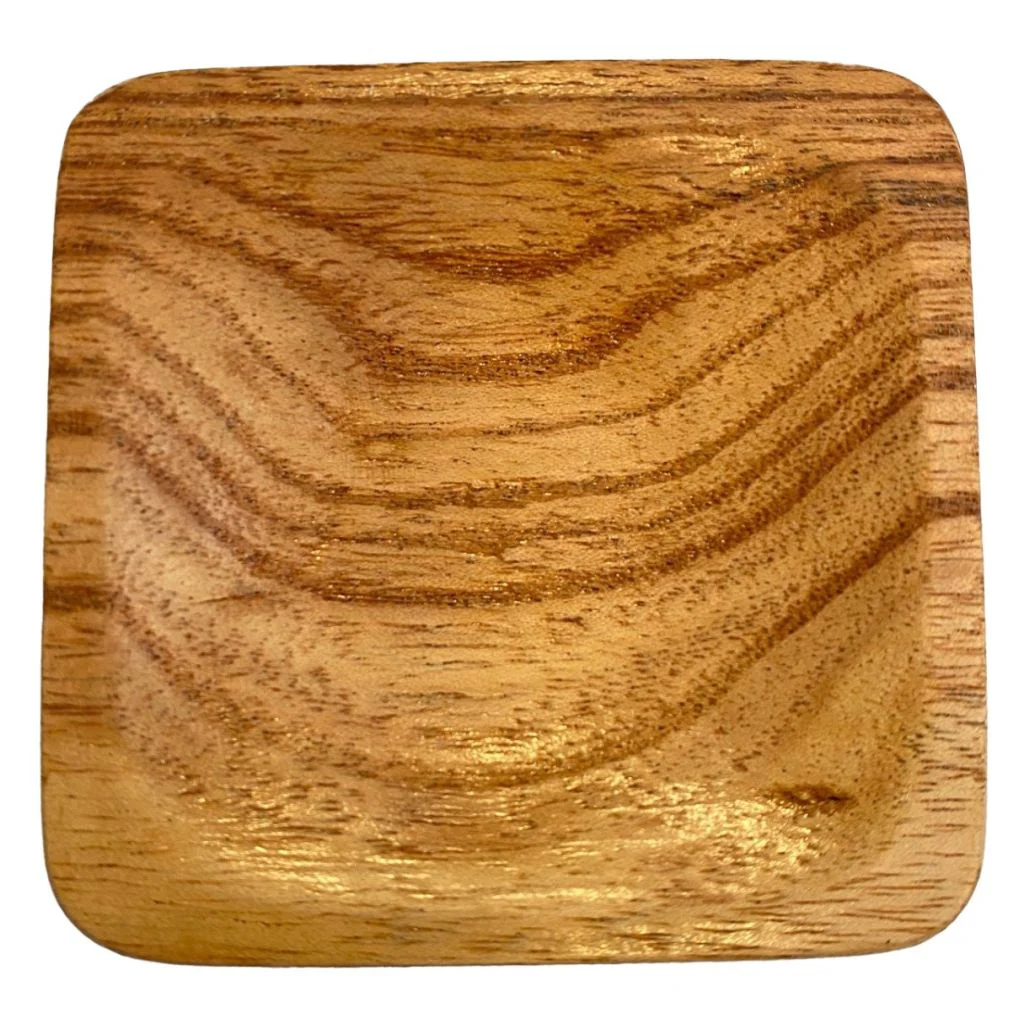 Schaaltje voor amberblokjes hout - vierkant