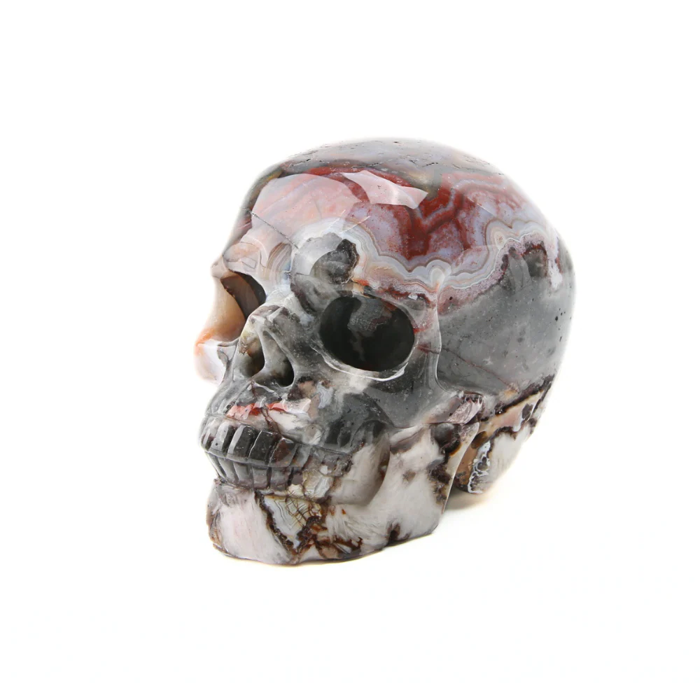 Agaat Crazy Lace Skull - 2 - Image 2