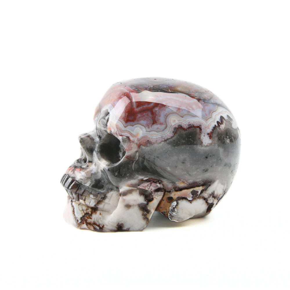 Agaat Crazy Lace Skull - 2 - Image 3