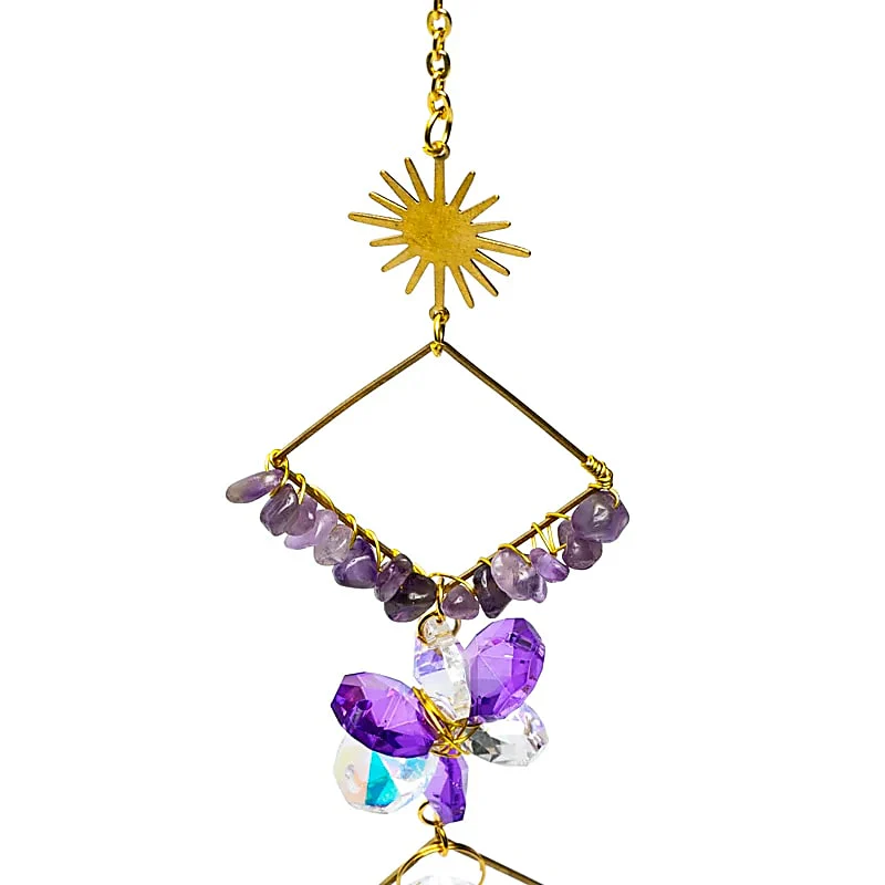 Suncatcher met amethist stenen - Image 2