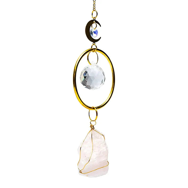 Suncatcher met maan en rozenkwarts - Image 2
